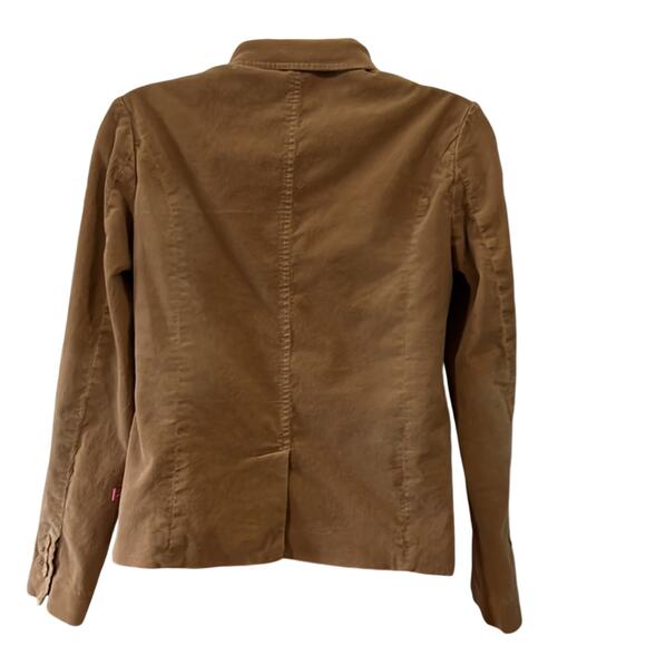 Duck Head Jeans Co Tan Camel Corduroy Blazer Jacket Size Small Preppy - Picture 3 of 13
